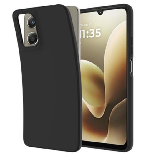 Funda para móvil Just in Case Cover TPU Schwarz für Motorola Moto G06 / G06 Power