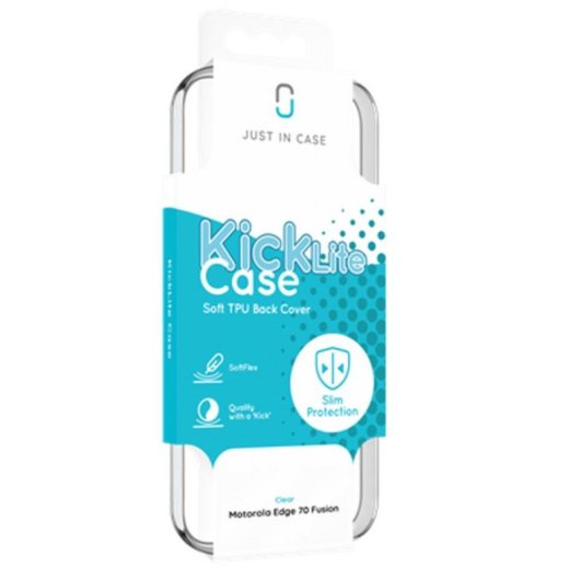 Funda para móvil Just in Case Cover case TPU transparent für Motorola Edge 70 Fusion