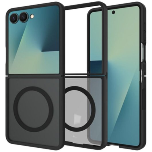 Funda para móvil Just in Case Libro Monocromo de fácil aplicación para Samsung Galaxy Z Flip7