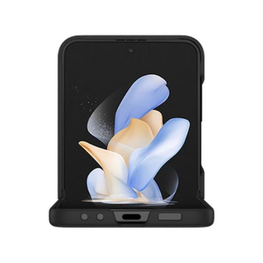 Funda para móvil Just in Case Libro Plástico Negra para Galaxy Z Flip6 y Z Flip7 FE