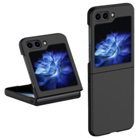 Funda para móvil Just in Case Libro Plástico Negra para Galaxy Z Flip6 y Z Flip7 FE
