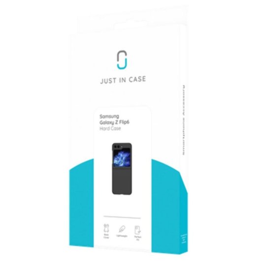 Funda para móvil Just in Case Libro Plástico Negra para Galaxy Z Flip6 y Z Flip7 FE