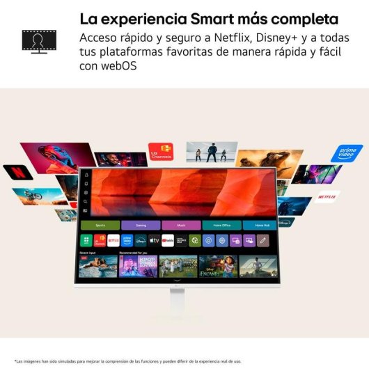 Monitor LG 27U511SB-W 27" FullHD 120Hz IPS webOS HDR10 5ms Smart TV
