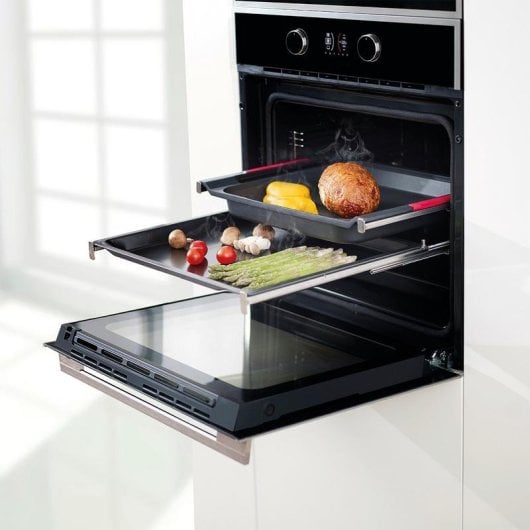 Guide telescopique Teka 2 niveaux inox pour four 60 cm