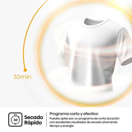 Secadora de condensação Hisense DH1I900UWDC 9kg Classe D com bomba de calor e controlo tátil
