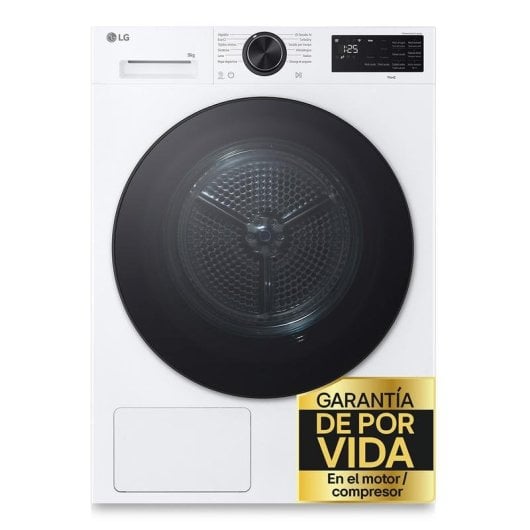 Secadora de condensación LG RHX5010TLB 10 kg Clase C con inteligencia artificial y bomba de calor