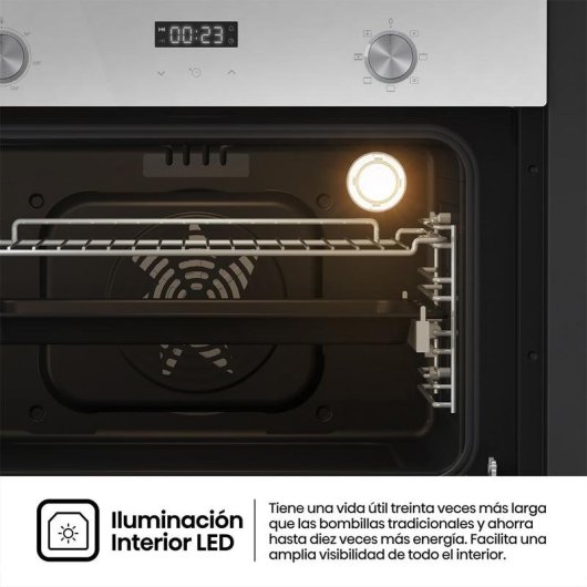 Horno Compacto Hisense BI44221AWG 49L 45cm A Grill Blanco