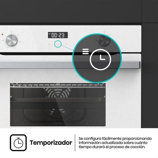 Horno Compacto Hisense BI44221AWG 49L 45cm A Grill Blanco