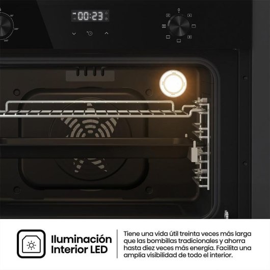 Horno Compacto Hisense BI44221ABG 49L 45cm Limpieza Manual A Grill Negro
