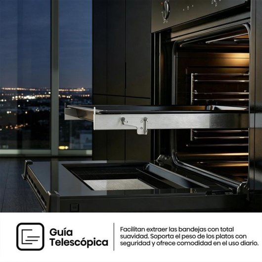 Horno Compacto Hisense BI44221ABG 49L 45cm Limpieza Manual A Grill Negro