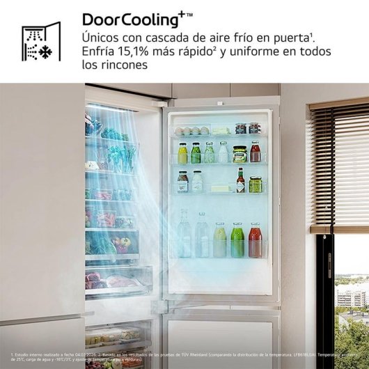 Frigorífico Combi LG CCJ7396SCHQ Total No Frost 193,5cm 385L C Blanco WiFi