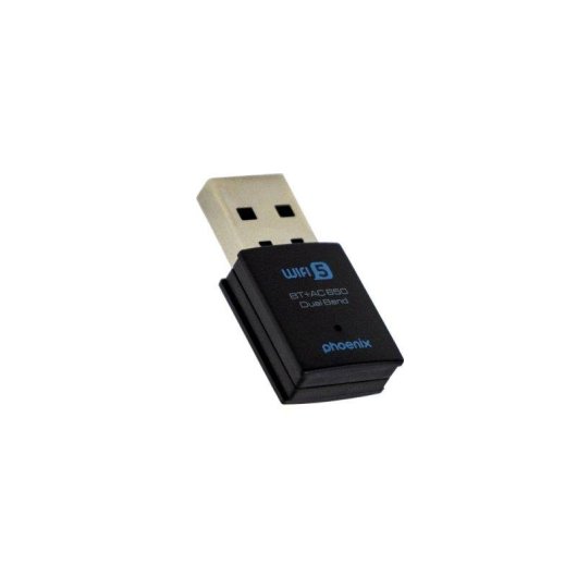 Adaptador WiFi USB Phoenix Nano 650 Mbps Dual Band Bluetooth 4.2