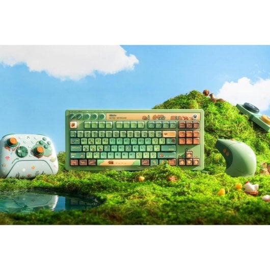 Ratón Gaming 8BitDo Retro R8 Wireless PAW 3395 26K DPI Forest Wonder