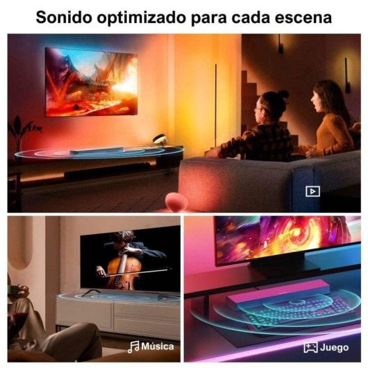 Barra de Sonido Ultimea Nova S40 2.1 160W HDMI ARC Bluetooth 5.3 Subwoofer