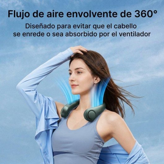 Ventilador de Cuello JisuLife Life 3 5 Velocidades Silencioso Recargable