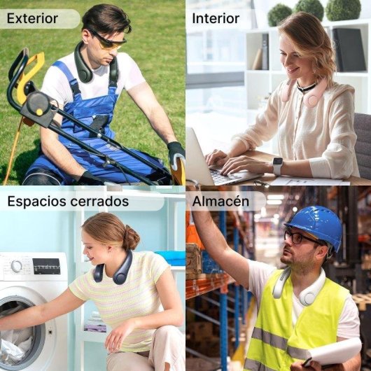 Ventilador de Cuello JisuLife Life 3 5 Velocidades Silencioso Recargable