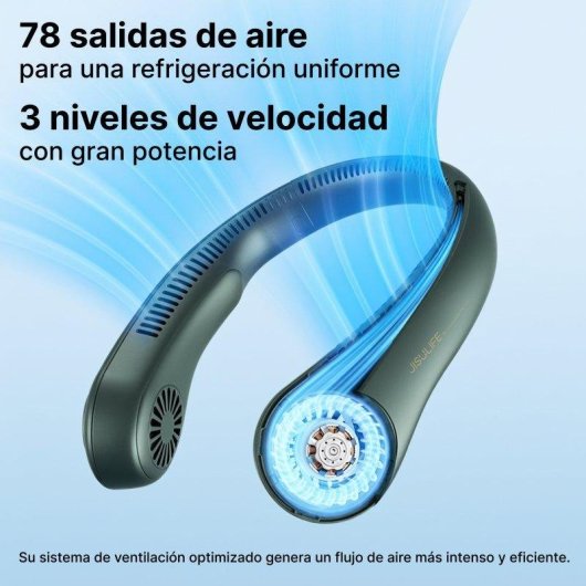 Ventilador de Cuello JisuLife Life 3 5 Velocidades Silencioso Recargable