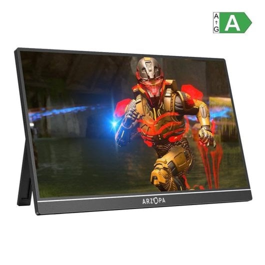 Monitor ARZOPA Z1FC 16,1" FullHD IPS 144Hz Portátil Altavoces HDR10  Integrados Soporte ajustable