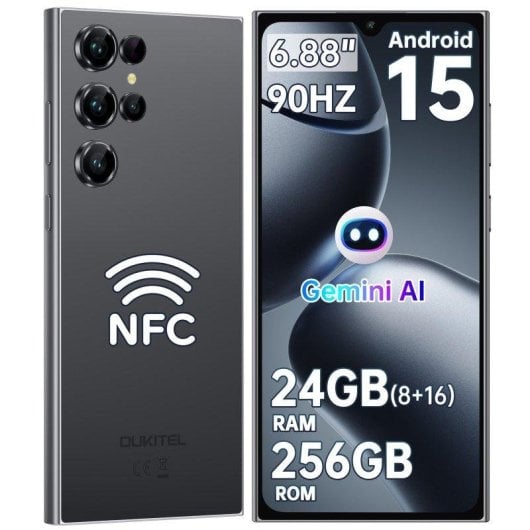 Oukitel C61 Pro 4G 8GB 256GB 6.88" Zwart