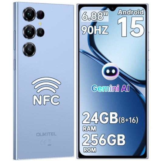 Oukitel C61 Pro 4G 8GB 256GB 6.88" Blauw