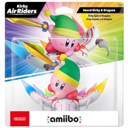 Figura Amiibo Nintendo Kirby Espada e Dragoon para Consolas NFC