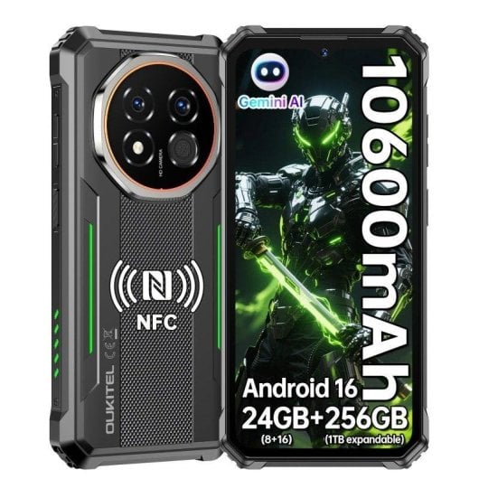 Oukitel G6 4G 8GB 256GB 6.52" Grün