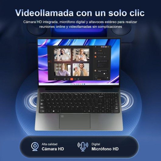 Portátil Intechne 16" Intel Core i7-8750H 16 GB 512 GB SSD Windows 11 Pro