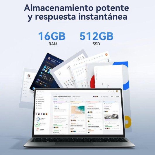 Portátil Intechne 16" Intel Core i5-8300H 16 GB 512 GB SSD Windows 11 Pro