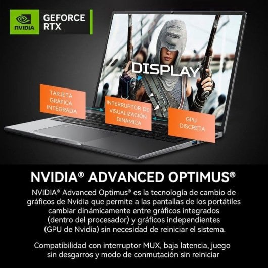 Portátil INTECHNE AEB16 16" Intel Core i9-13905H 24GB 1TB SSD GTX 2050 Windows 11 Pro