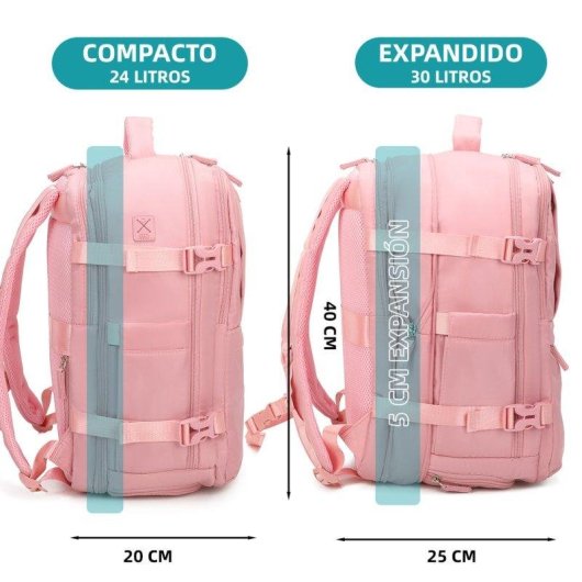 Mochila de cabina RAYKONG 1990s impermeable 40x30x20cm 24L compatible portátil 16"