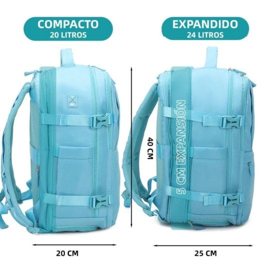 Mochila RAYKONG de Cabina 20L Impermeable para Portátil 14" Azul