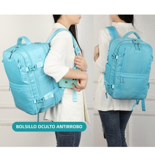 Mochila RAYKONG de Cabina 20L Impermeable para Portátil 14" Azul