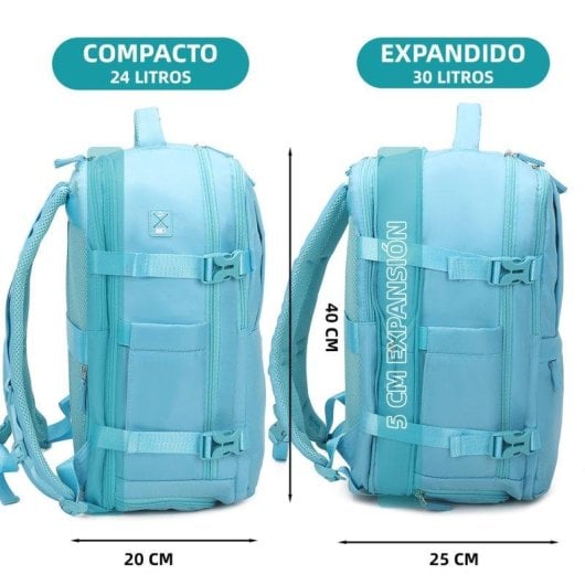 Mochila de Cabina RAYKONG Impermeable 40x30x20cm Portátil 16" Azul