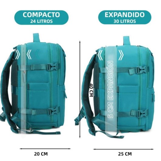 Mochila de Cabina RAYKONG Impermeable 40x30x20cm para Portátil 16"