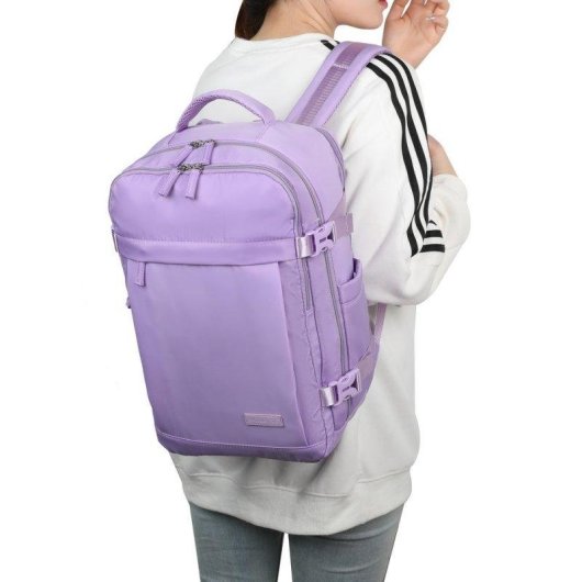 Raykong Mochila Portátil 14" Impermeable 20L Morada