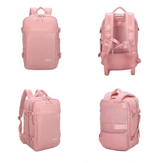 Mochila Portátil Raykong 14 Pulgadas Impermeable Rosa