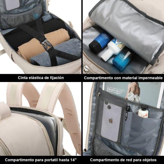 Mochila Raykong Impermeable 14 Pulgadas 20L