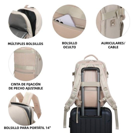 Mochila Raykong Impermeable 14 Pulgadas 20L