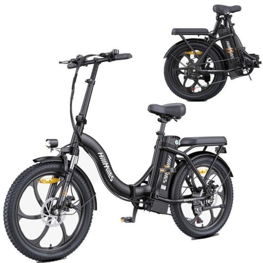 Bicicleta eléctrica plegable HillMiles MilePort 1 250W 20" 7 Velocidades Negro