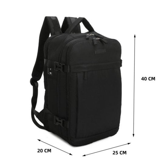 Mochila Raykong para portátil 14" 20 L impermeable negra