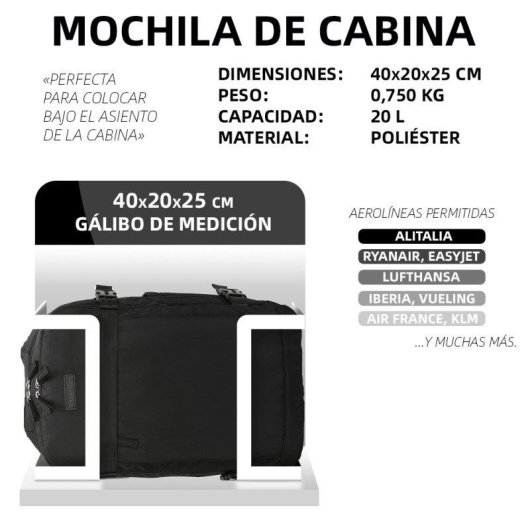 Mochila Raykong para portátil 14" 20 L impermeable negra