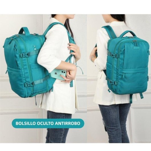 Mochila Raykong de cabina expandible 20-25 L impermeable turquesa