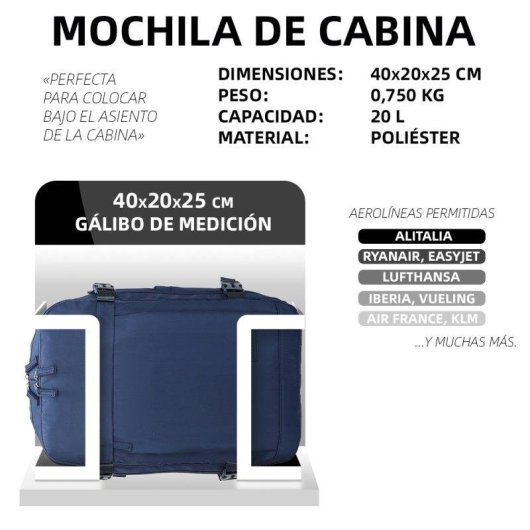 Mochila Raykong para portátil 14" 20 L impermeable azul
