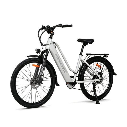 Bicicleta Eléctrica Urbana Hedatx TX2 48V 16Ah 26" Blanco