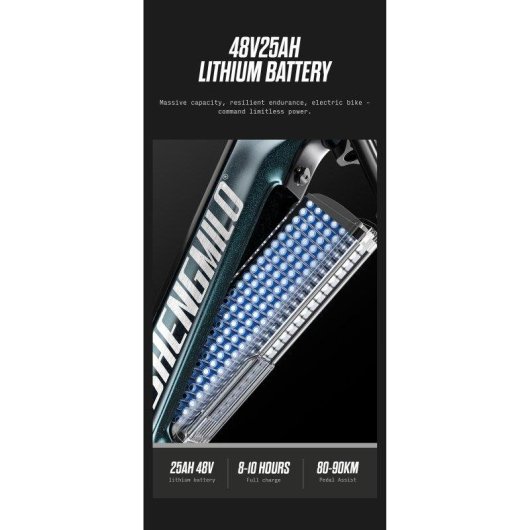 Velo electrique tout-terrain Shengmilo S700PRO 48V 25Ah