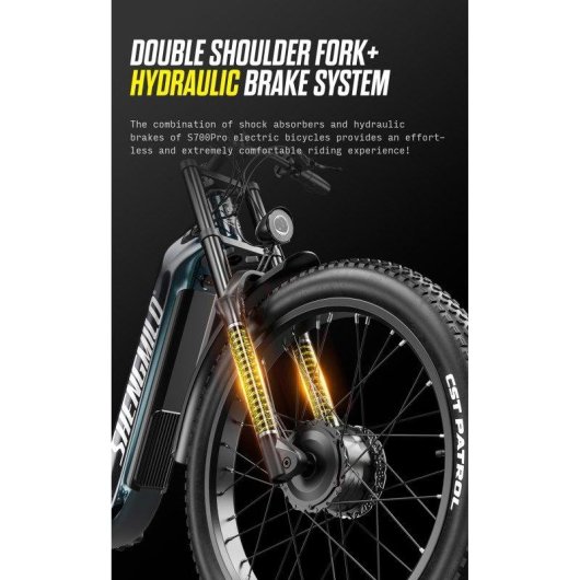Velo electrique tout-terrain Shengmilo S700PRO 48V 25Ah