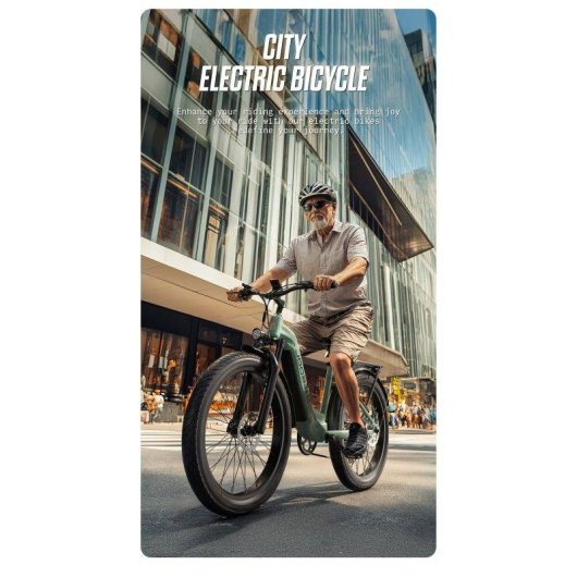 Bicicleta eletrica Joobike JOO1 1000W 48V 26x3.0