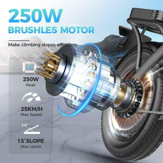 Velo electrique pliant Toofly GS3 250W Autonomie 65km