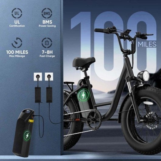 Vélo Électrique Urbain Urlife E20 Pro 1500W 48V 15,6Ah