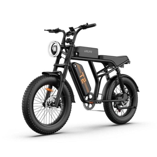 Bicicleta Eléctrica URLIFE T2 250W 48V 15.6Ah 120 km Autonomía 20" Fat